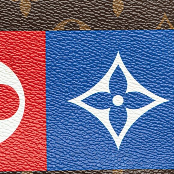 LOUIS VUITTON Brown Monogram Leather Clutch Bag - Picture 6 of 10